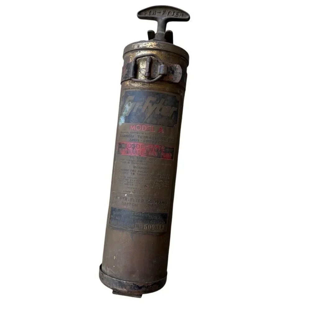 Fyr Fyter Vintage Model A Carbon Tetrachloride Anti-Freeze Fire Extinguisher